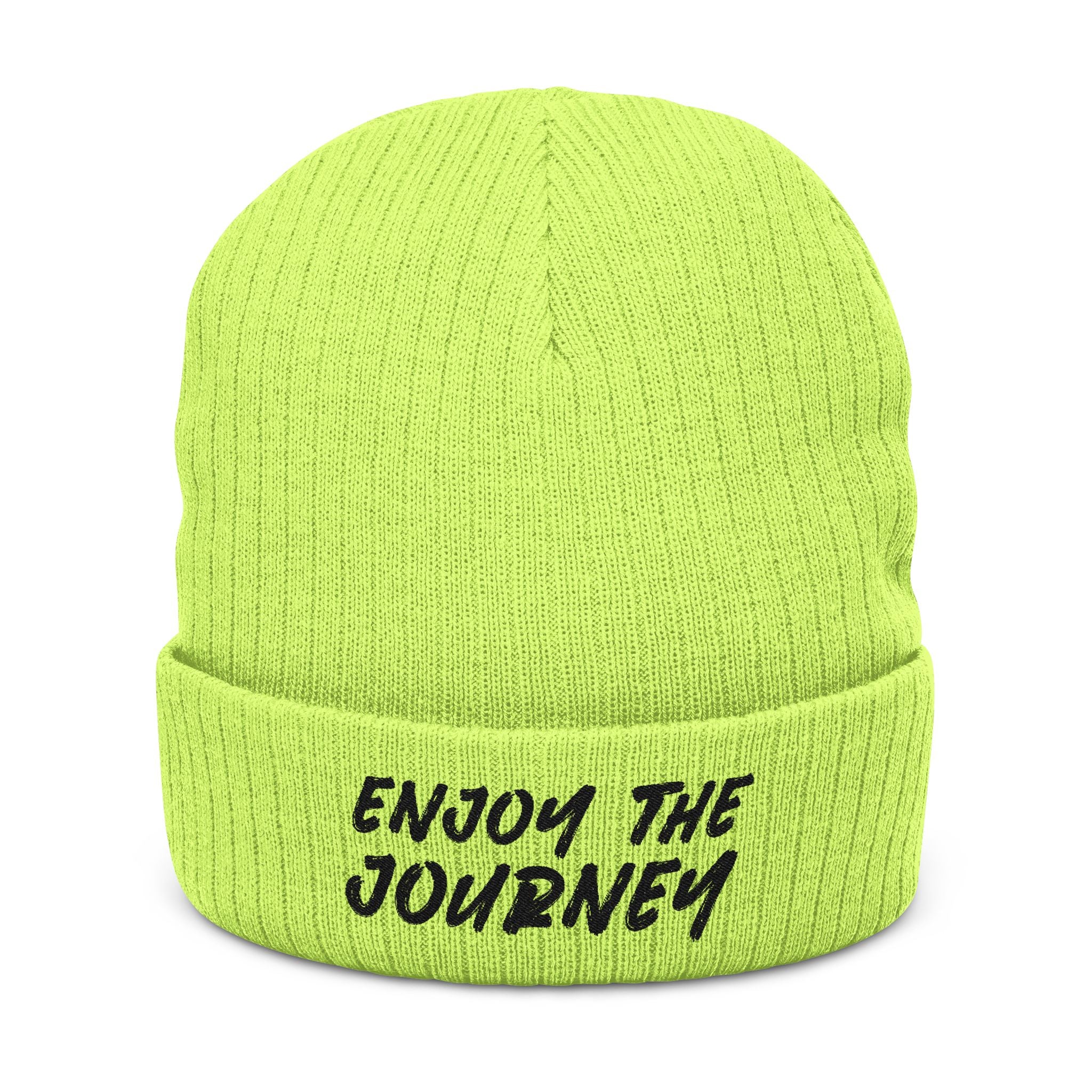 Image of Gorro de punto acanalado (bordado)